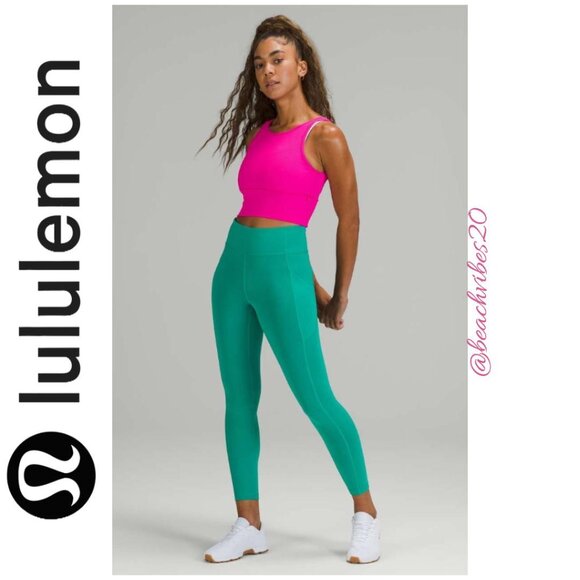 LULULEMON ATHLETICA Power Pivot Tank Top *Rib Pow Pink EUC 10? LL-205 - Picture 1 of 12